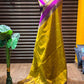 Beautiful semi kanjivaram soft silk saree - mustard purple (Copy)