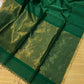 Pure Maheshwari silk cotton saree - small border zari stripes