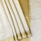 Semi tussar silk with zari border - ecg