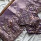 Beautiful soft tissue silk saree with handwork(Prebooking)