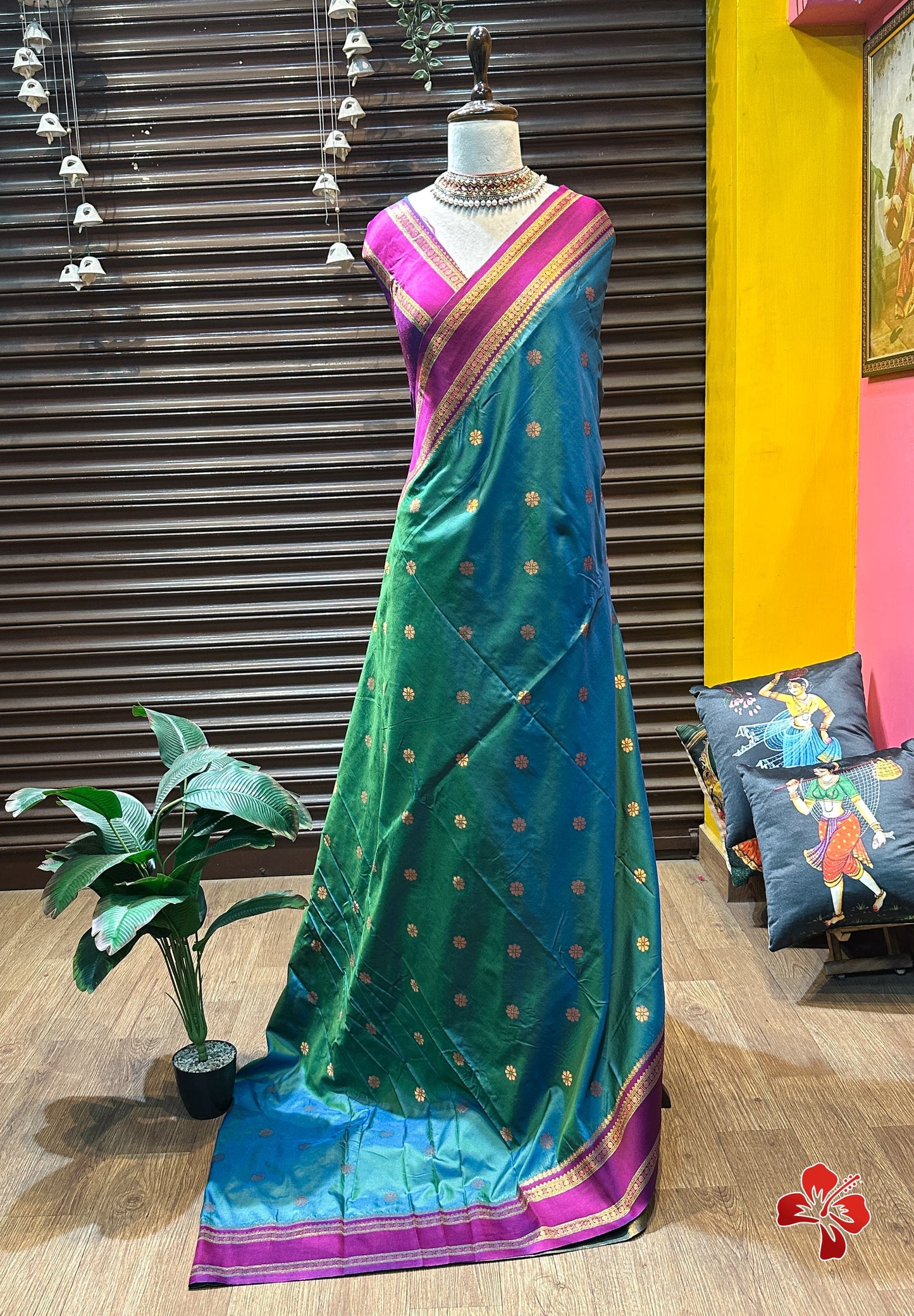 Premium kanchi semi silk saree
