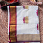Lotus kerala cotton saree - Maroon