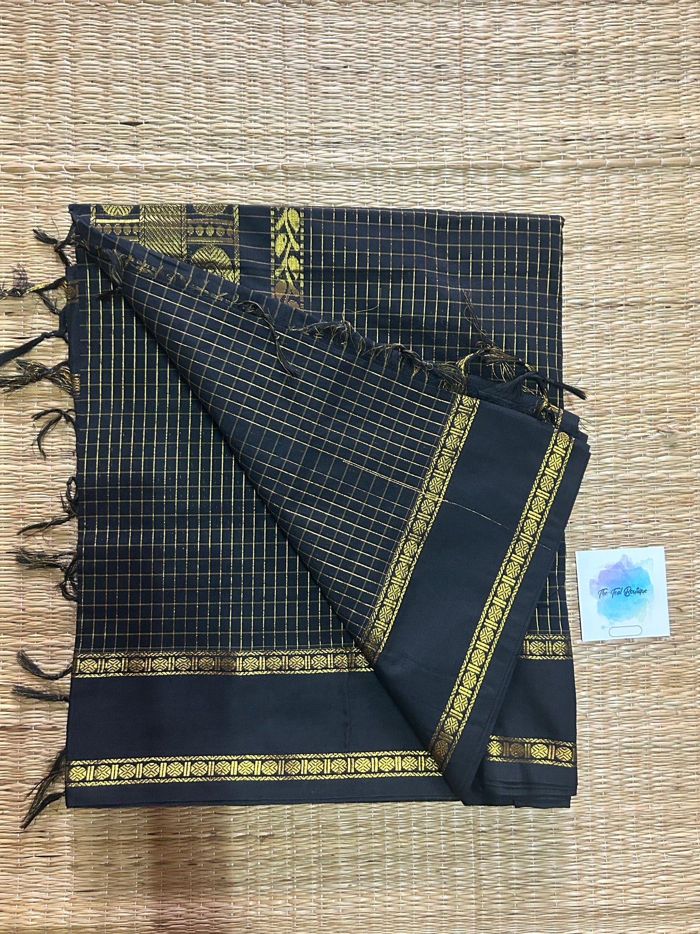 Arani silk cotton saree with checks