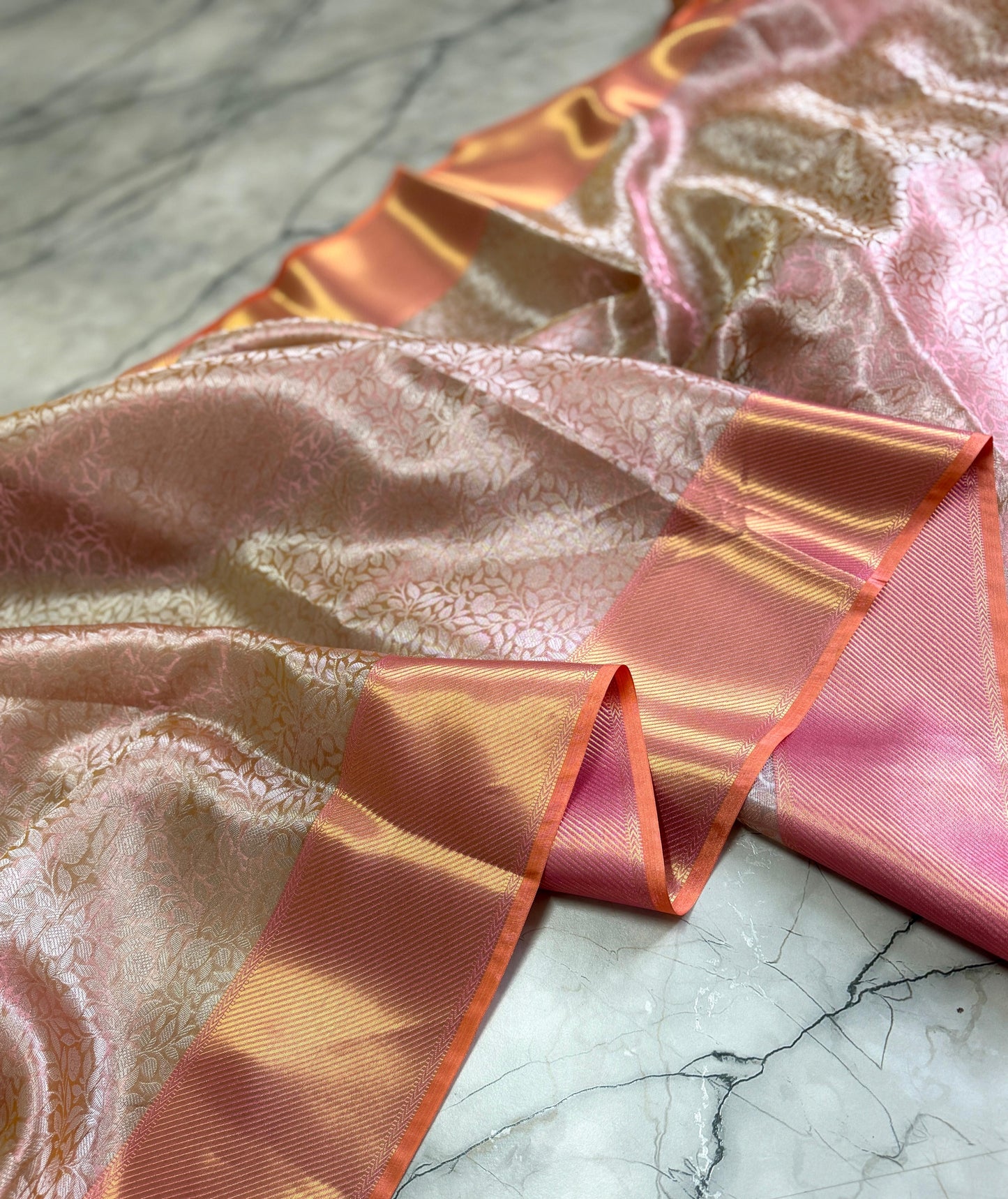 Semi Banarasi Tissue saree