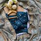Space silk saree with lace border
