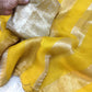 Beautiful georgette tissue silk saree with gold and silver tissue patta