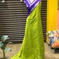 Beautiful semi kanjivaram soft silk saree - green purple