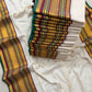 Pure and authentic soft mul cotton saree with maroon and green kanchi zari border