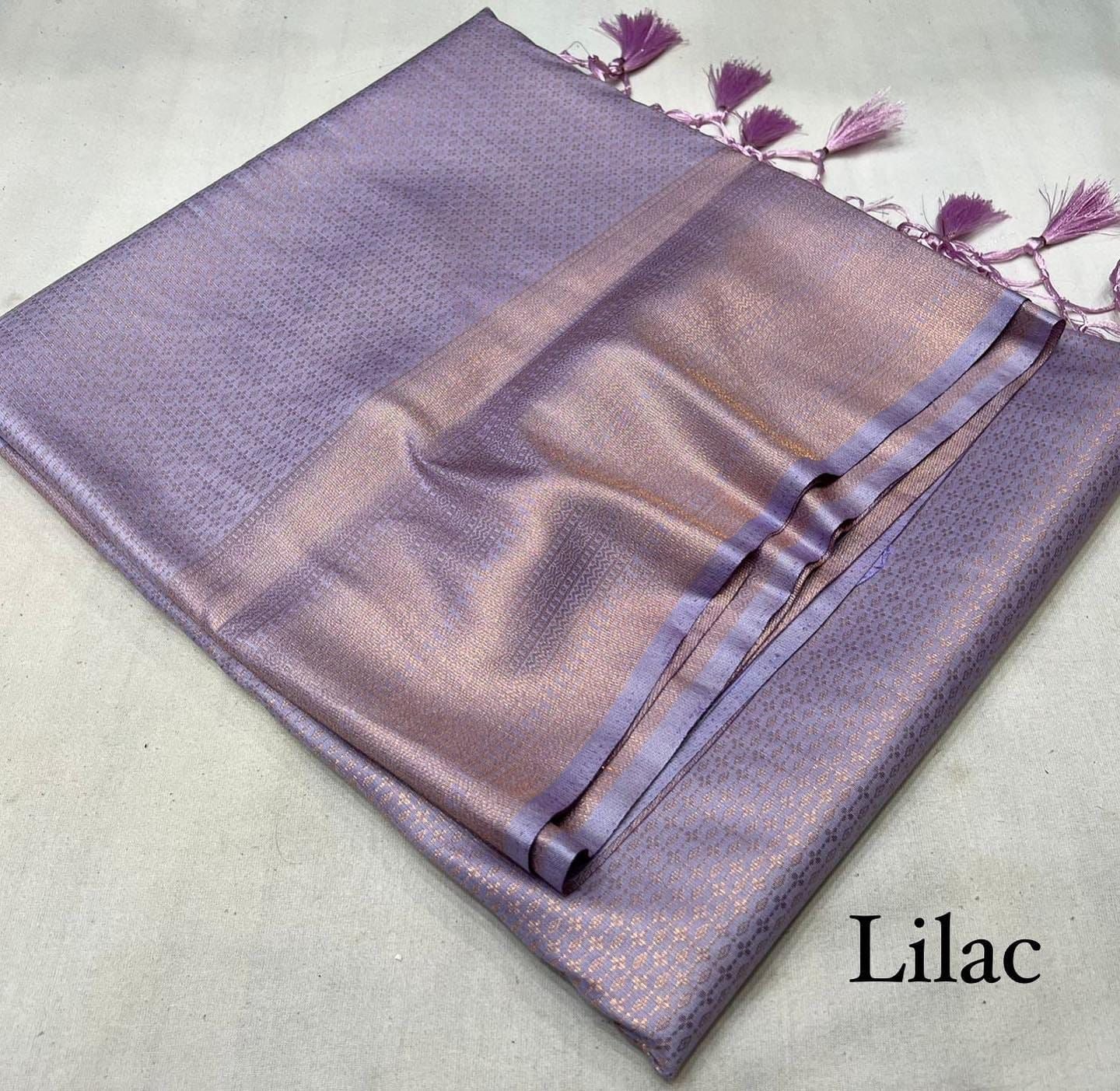 Soft kubera soft silk with copper zari
