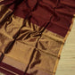 Pure Maheshwari silk cotton saree - small border zari stripes