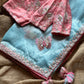 Premium organza silk with butterfly embroidery