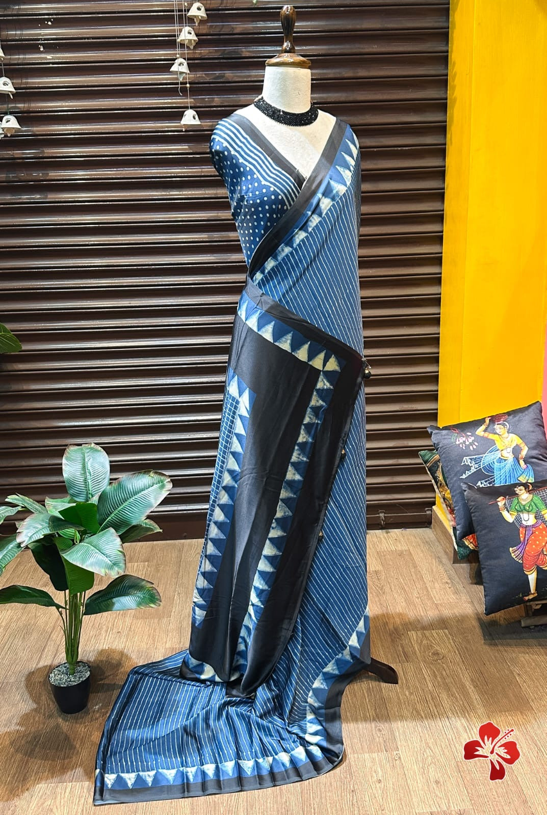 Semi gajji silk saree with running blouse