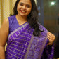Banarasi semi Katan georgette saree with bandhini prints