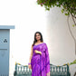 Banarasi semi katan silk with buttas