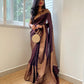 Gorgeous warm silk saree with broad border