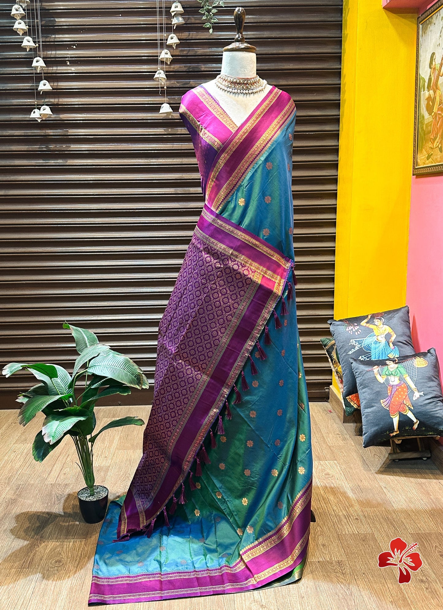 Premium kanchi semi silk saree
