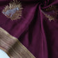 Soft viscous silk saree with jaguar motifs