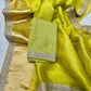 Pure organza saree with kanchi zari border and heavy blouse
