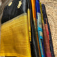 Soft and flowy crepe silk saree with Banarasi weavings