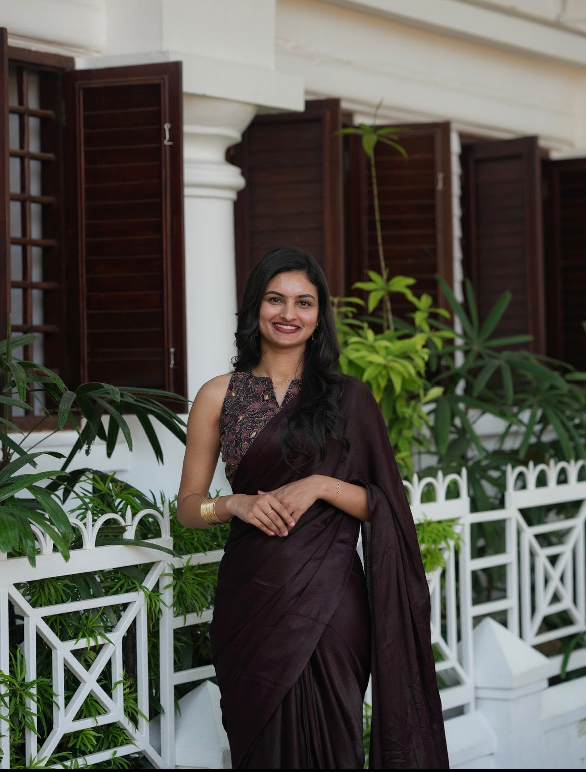Beautiful Plain Modal silk saree with tissue pallu (Prebooking)