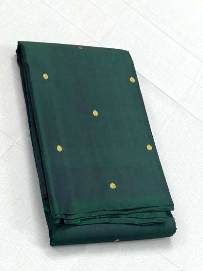 Nayanthara inspired Pure Kanchipuram silk saree with 2gm zari small buttas - Prebooking (30-45 days)