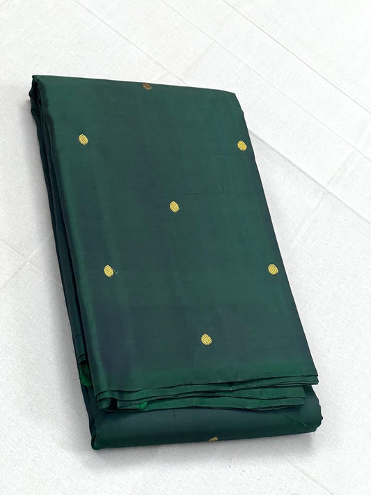 Nayanthara inspired Pure Kanchipuram silk saree with 2gm zari small buttas - Prebooking (30-45 days)