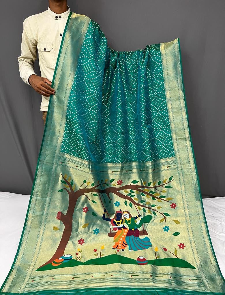 Nadira - soft paithani silk
