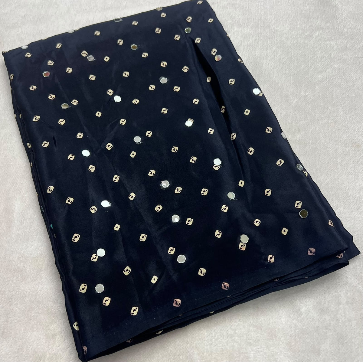 Navrathri special premium crepe silk saree with bandhini prints and colorful pallu