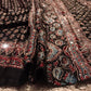 Pure Handblock ajrakh print mirror work modal silk saree (Prebooking 35 days)