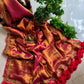 Mul tissue saree with lace border - 4