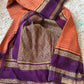 Beautiful khaddi georgette saree with intricate weavings!