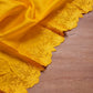 Pure organza silk saree with embroidery scallop border