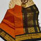 Premium silk cotton sarees with zari checks and contrast border