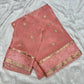 Beautiful soft viscous crepe silk - rose jacquard
