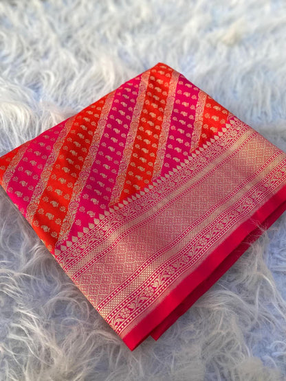 Premium Banarasi saree with rangkat weaves