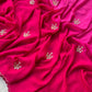 Pure munga silk ombré shaded saree with zardosi work