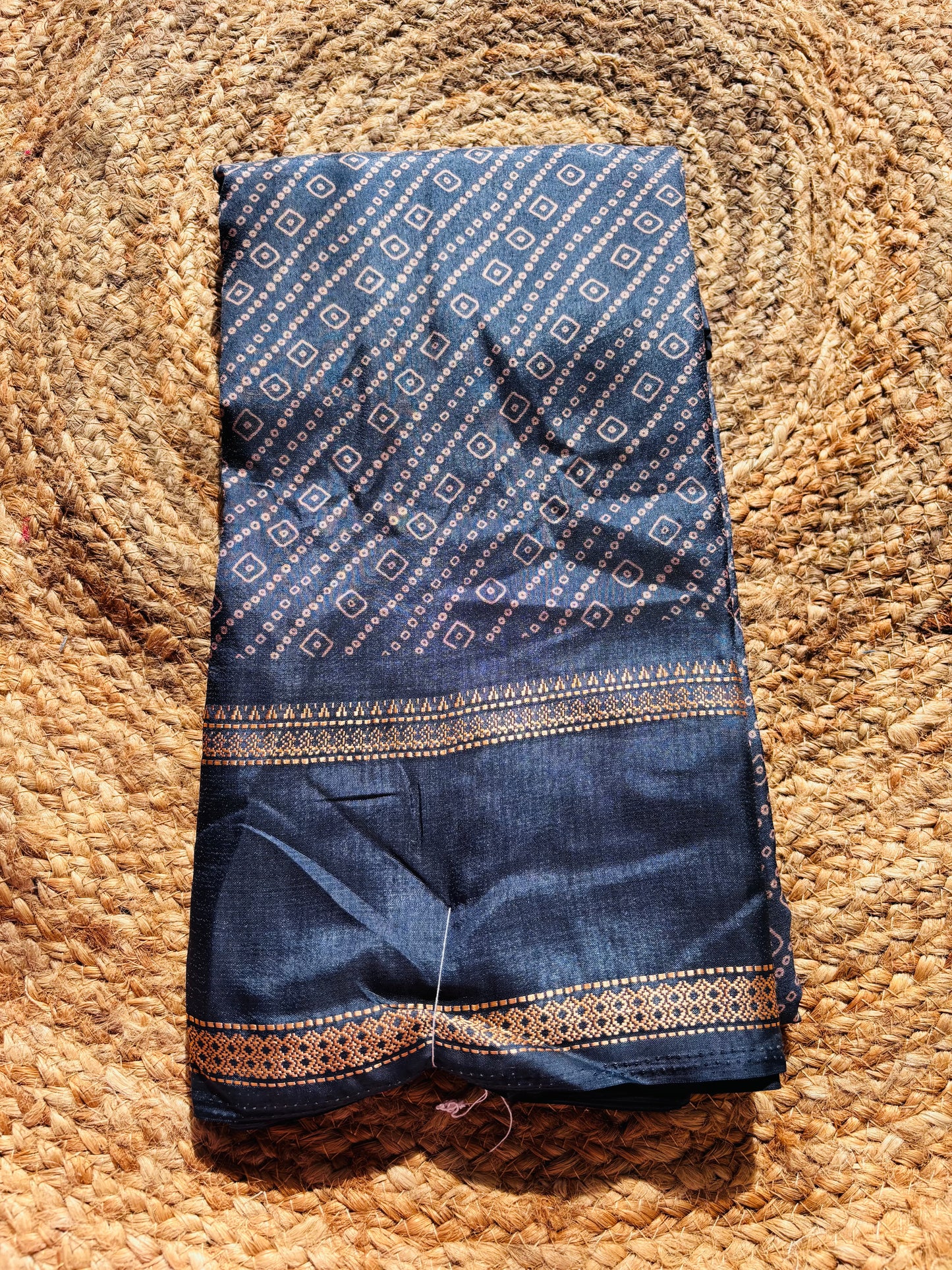 Fancy Mangalagiri saree with bandhini prints