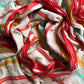 Mul cotton with multi color stripes lined with zari
