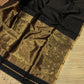 Pure Maheshwari silk cotton saree - small border zari stripes