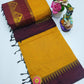 Gorgeous checked silk cotton sarees with solid temple border