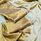 Soft Mul cotton saree - yellow