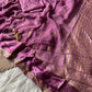 Pure georgette viscous saree with rich satin border and tiny flower buttas