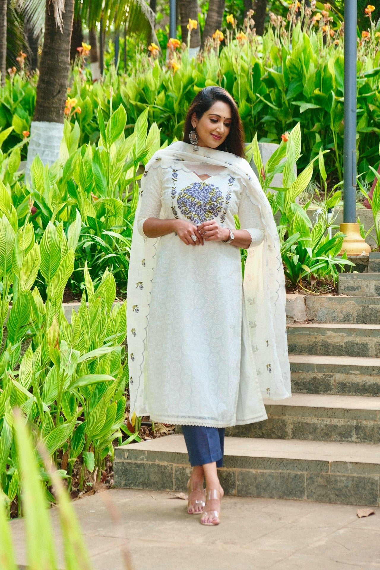 Kota embroidered unstitched Salwar set