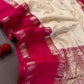 Soft semi silk saree - coin chakra