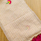 Zari checks cotton saree with embroidery