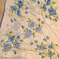 Pure mul cotton handpainted saree - Blue Roses