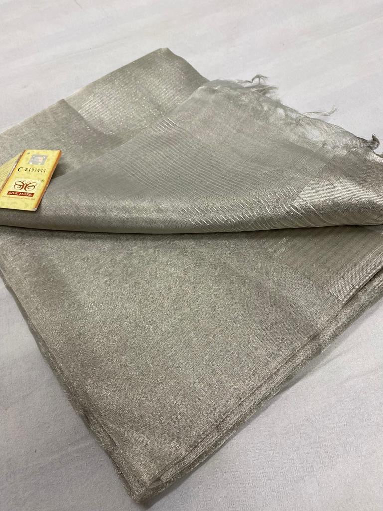 Pure Tissue tussar silk saree with uswa design