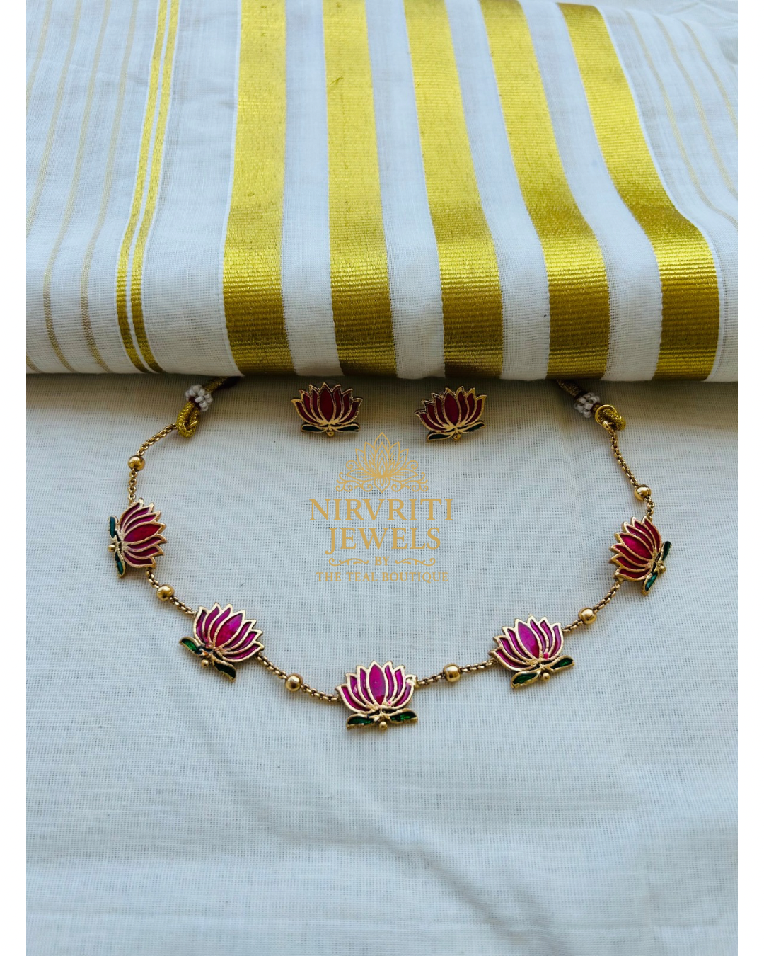 Lotus choker - Manju warrier inspired