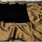 Gorgeous warm silk saree with broad border