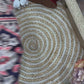 Soft and beautiful crepe silk saree with ajrakh prints and mirror work